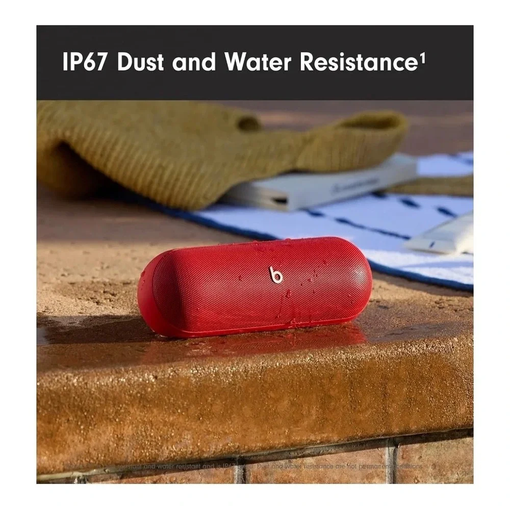 New Beats Pill Portable Wireless Bluetooth Speaker - Statement Red